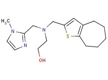 2-[[(1-methyl-1H-imidazol-2-yl)methyl](5,6,7,8-tetrahydro-4H-cyclohepta[b]thien-2-ylmethyl)amino]ethanol