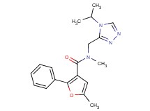 N-[(4-isopropyl-4H-1,2,4-triazol-3-yl)methyl]-N,5-dimethyl-2-phenyl-3-furamide