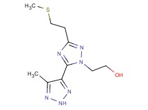 2-[3-[2-(methylthio)ethyl]-5-(5-methyl-2H-1,2,3-triazol-4-yl)-1H-1,2,4-triazol-1-yl]ethanol
