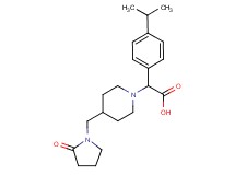(4-isopropylphenyl){4-[(2-oxopyrrolidin-1-yl)methyl]piperidin-1-yl}acetic acid