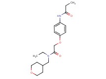 N-(4-{2-[ethyl(tetrahydro-2H-pyran-4-ylmethyl)amino]-2-oxoethoxy}phenyl)propanamide
