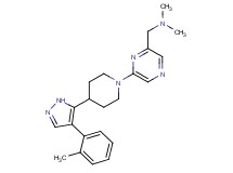 N,N-dimethyl-1-(6-{4-[4-(2-methylphenyl)-1H-pyrazol-5-yl]piperidin-1-yl}pyrazin-2-yl)methanamine