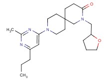 9-(2-methyl-6-propylpyrimidin-4-yl)-2-(tetrahydrofuran-2-ylmethyl)-2,9-diazaspiro[5.5]undecan-3-one