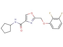 N-cyclopentyl-2-[(2,3-difluorophenoxy)methyl]-1,3-oxazole-4-carboxamide