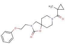 8-[(1-methylcyclopropyl)carbonyl]-3-(2-phenoxyethyl)-1-oxa-3,8-diazaspiro[4.5]decan-2-one