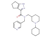 N-[(1-cyclohexyl-3-piperidinyl)methyl]-N-(3-pyridinylmethyl)-1,4,5,6-tetrahydrocyclopenta[c]pyrazole-3-carboxamide