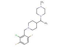 1-{1-[1-(2-chloro-3,6-difluorobenzyl)-4-piperidinyl]ethyl}-4-methylpiperazine
