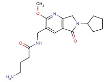 4-amino-N-[(6-cyclopentyl-2-methoxy-5-oxo-6,7-dihydro-5H-pyrrolo[3,4-b]pyridin-3-yl)methyl]butanamide