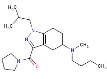 N-butyl-1-isobutyl-N-methyl-3-(1-pyrrolidinylcarbonyl)-4,5,6,7-tetrahydro-1H-indazol-5-amine