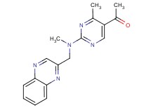 1-{4-methyl-2-[methyl(quinoxalin-2-ylmethyl)amino]pyrimidin-5-yl}ethanone