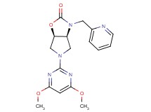 (3aS*,6aR*)-5-(4,6-dimethoxy-2-pyrimidinyl)-3-(2-pyridinylmethyl)hexahydro-2H-pyrrolo[3,4-d][1,3]oxazol-2-one