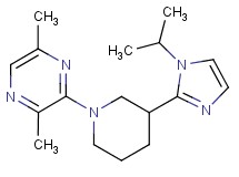 3-[3-(1-isopropyl-1H-imidazol-2-yl)-1-piperidinyl]-2,5-dimethylpyrazine