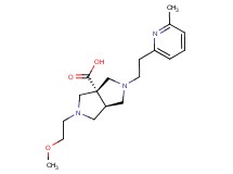 (3aS*,6aS*)-2-(2-methoxyethyl)-5-[2-(6-methylpyridin-2-yl)ethyl]hexahydropyrrolo[3,4-c]pyrrole-3a(1H)-carboxylic acid