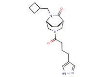 (1S*,5R*)-6-(cyclobutylmethyl)-3-[4-(1H-pyrazol-4-yl)butanoyl]-3,6-diazabicyclo[3.2.2]nonan-7-one