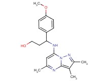 3-(4-methoxyphenyl)-3-[(2,3,5-trimethylpyrazolo[1,5-a]pyrimidin-7-yl)amino]-1-propanol