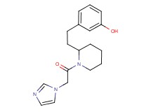 3-{2-[1-(1H-imidazol-1-ylacetyl)-2-piperidinyl]ethyl}phenol