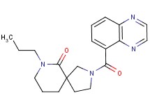 7-propyl-2-(quinoxalin-5-ylcarbonyl)-2,7-diazaspiro[4.5]decan-6-one