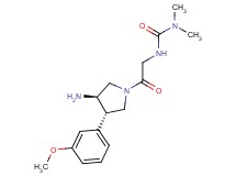 N'-{2-[(3R*,4S*)-3-amino-4-(3-methoxyphenyl)pyrrolidin-1-yl]-2-oxoethyl}-N,N-dimethylurea