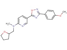 5-[3-(4-methoxyphenyl)-1,2,4-oxadiazol-5-yl]-N-methyl-N-(tetrahydro-2-furanylmethyl)-2-pyridinamine