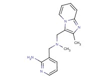 3-({methyl[(2-methylimidazo[1,2-a]pyridin-3-yl)methyl]amino}methyl)pyridin-2-amine