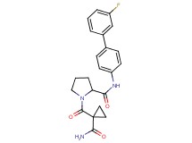 1-{[1-(aminocarbonyl)cyclopropyl]carbonyl}-N-(3'-fluoro-4-biphenylyl)prolinamide