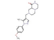 8-{[1-(4-methoxyphenyl)-5-methyl-1H-pyrazol-4-yl]methyl}hexahydro-2H-pyrazino[1,2-a]pyrazin-1(6H)-one