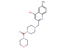 6-methyl-2-{[4-(morpholin-4-ylcarbonyl)piperazin-1-yl]methyl}quinolin-4-ol