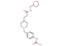 3-{1-[4-(acetylamino)benzyl]-4-piperidinyl}-N-(tetrahydro-2-furanylmethyl)propanamide