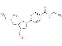 N-ethyl-6-[(3R*,4R*)-3-{[ethyl(methyl)amino]methyl}-4-(hydroxymethyl)pyrrolidin-1-yl]nicotinamide