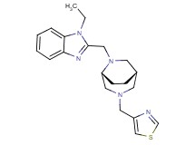 1-ethyl-2-{[(1S*,5R*)-3-(1,3-thiazol-4-ylmethyl)-3,6-diazabicyclo[3.2.2]non-6-yl]methyl}-1H-benzimidazole