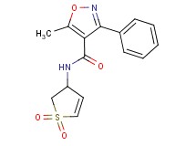 N-(1,1-dioxido-2,3-dihydro-3-thienyl)-5-methyl-3-phenylisoxazole-4-carboxamide