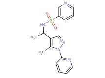 N-{1-[5-methyl-1-(2-pyridinyl)-1H-pyrazol-4-yl]ethyl}-3-pyridinesulfonamide