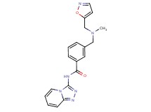 3-{[(isoxazol-5-ylmethyl)(methyl)amino]methyl}-N-[1,2,4]triazolo[4,3-a]pyridin-3-ylbenzamide