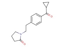 1-{2-[4-(cyclopropylcarbonyl)phenyl]ethyl}pyrrolidin-2-one