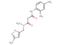N'-(2,4-dimethylphenyl)-N-methyl-N-[(3-methylisoxazol-5-yl)methyl]malonamide