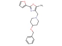 4-(benzyloxy)-1-{[2-(2-furyl)-5-methyl-1,3-oxazol-4-yl]methyl}piperidine