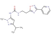 N-(3-isopropyl-1-methyl-1H-pyrazol-5-yl)-N'-[2-(3-pyridin-3-yl-1,2,4-oxadiazol-5-yl)ethyl]urea