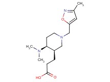 3-{(3R*,4S*)-4-(dimethylamino)-1-[(3-methylisoxazol-5-yl)methyl]piperidin-3-yl}propanoic acid