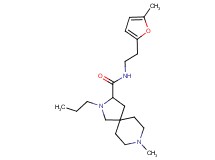 8-methyl-N-[2-(5-methyl-2-furyl)ethyl]-2-propyl-2,8-diazaspiro[4.5]decane-3-carboxamide