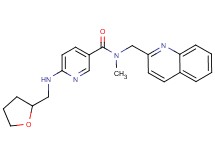 N-methyl-N-(2-quinolinylmethyl)-6-[(tetrahydro-2-furanylmethyl)amino]nicotinamide