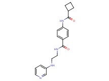 4-[(cyclobutylcarbonyl)amino]-N-[2-(pyridin-3-ylamino)ethyl]benzamide