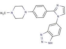 5-{2-[4-(4-methylpiperazin-1-yl)phenyl]-1H-imidazol-1-yl}-1H-1,2,3-benzotriazole