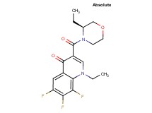 1-ethyl-3-{[(3S)-3-ethylmorpholin-4-yl]carbonyl}-6,7,8-trifluoroquinolin-4(1H)-one