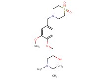 1-{4-[(1,1-dioxidothiomorpholin-4-yl)methyl]-2-methoxyphenoxy}-3-[isopropyl(methyl)amino]propan-2-ol