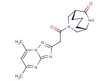 (1S*,5R*)-3-[(5,7-dimethyl[1,2,4]triazolo[1,5-a]pyrimidin-2-yl)acetyl]-3,9-diazabicyclo[3.3.2]decan-10-one