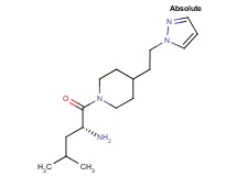 (2R)-4-methyl-1-oxo-1-{4-[2-(1H-pyrazol-1-yl)ethyl]piperidin-1-yl}pentan-2-amine