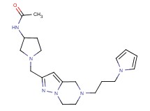 N-[1-({5-[3-(1H-pyrrol-1-yl)propyl]-4,5,6,7-tetrahydropyrazolo[1,5-a]pyrazin-2-yl}methyl)-3-pyrrolidinyl]acetamide