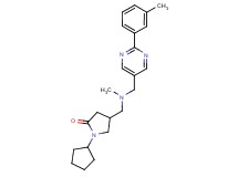 1-cyclopentyl-4-[(methyl{[2-(3-methylphenyl)pyrimidin-5-yl]methyl}amino)methyl]pyrrolidin-2-one