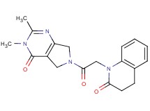 1-[2-(2,3-dimethyl-4-oxo-3,4,5,7-tetrahydro-6H-pyrrolo[3,4-d]pyrimidin-6-yl)-2-oxoethyl]-3,4-dihydroquinolin-2(1H)-one