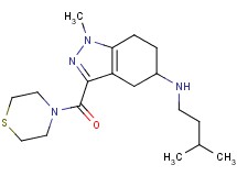 1-methyl-N-(3-methylbutyl)-3-(4-thiomorpholinylcarbonyl)-4,5,6,7-tetrahydro-1H-indazol-5-amine